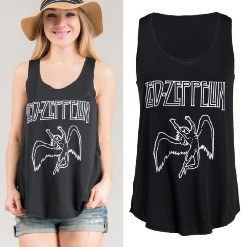 Led zeppelin Let the music be your master tank top